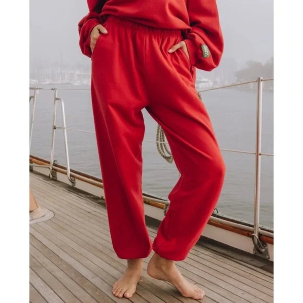 NWT Daily Drills Unisex Joggers Red XS/S